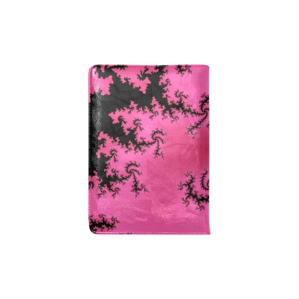 pink and black fractal Custom NoteBook A5