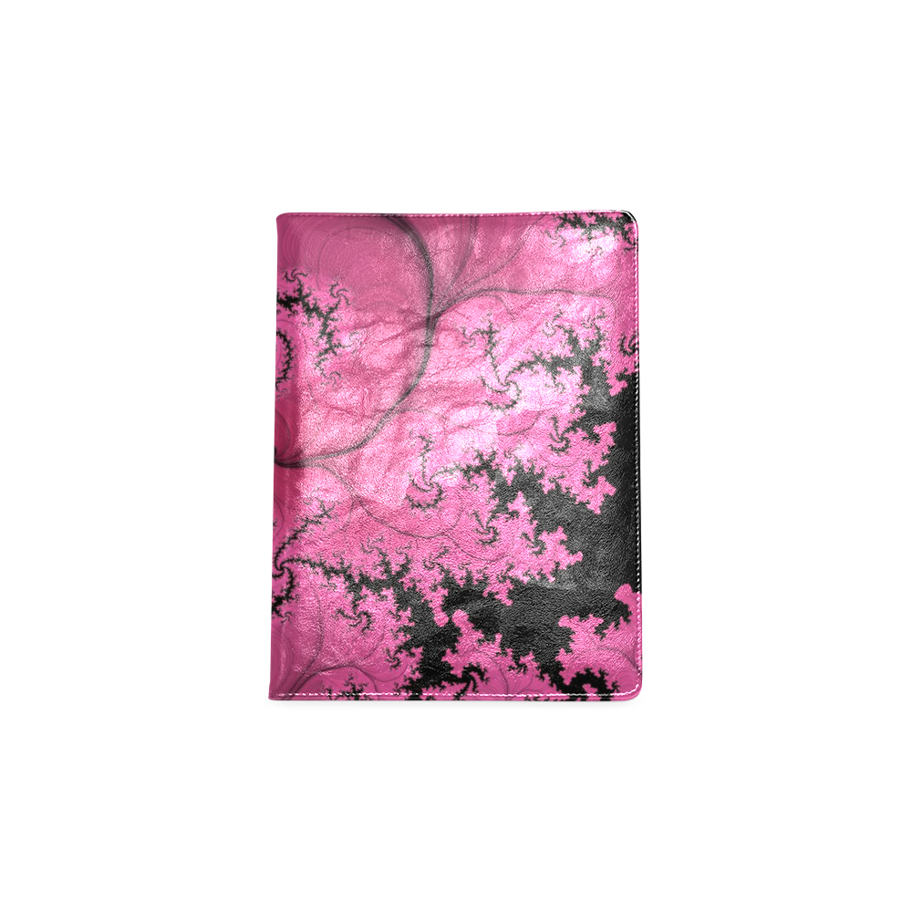 pink and black fractal Custom NoteBook B5