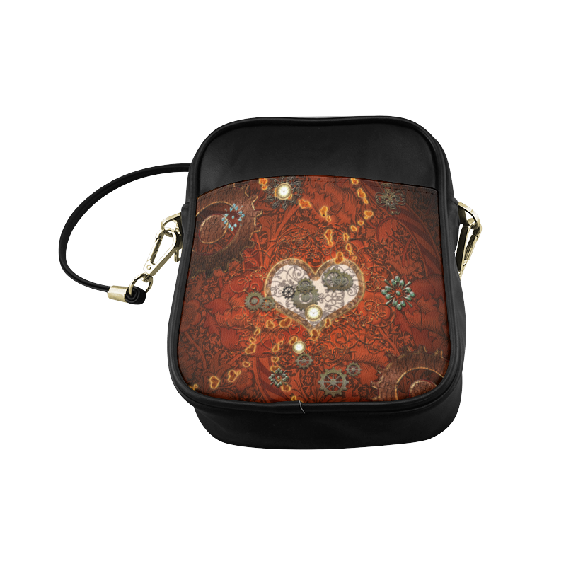 Steampunk, wonderful hearts Sling Bag (Model 1627)