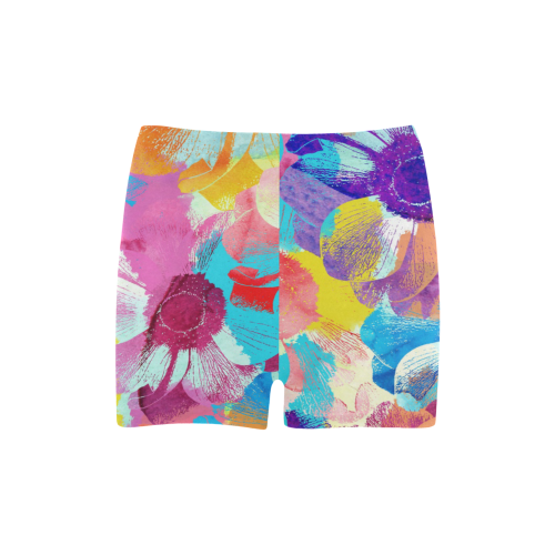 Anemones Flower Briseis Skinny Shorts (Model L04)