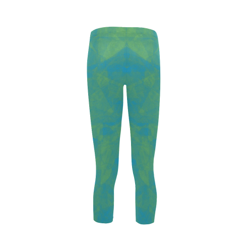 blue and green Capri Legging (Model L02)
