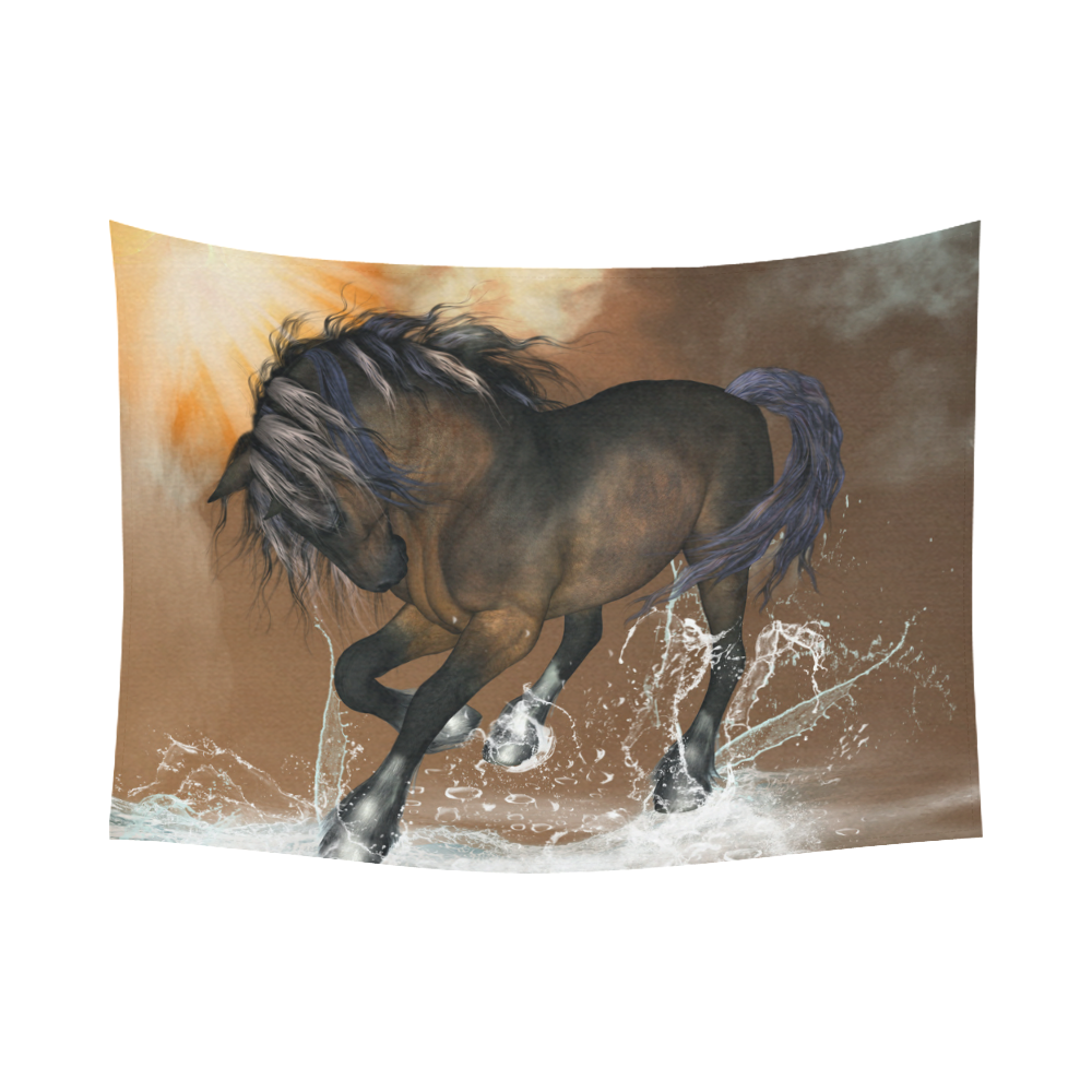 Wonderful horse Cotton Linen Wall Tapestry 80"x 60"