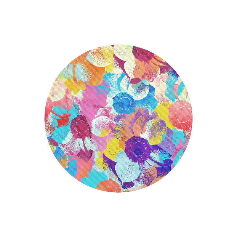 Anemones Flower Round Mousepad