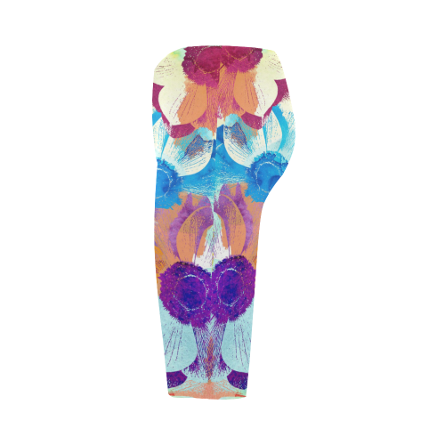 Anemones Flower Hestia Cropped Leggings (Model L03)