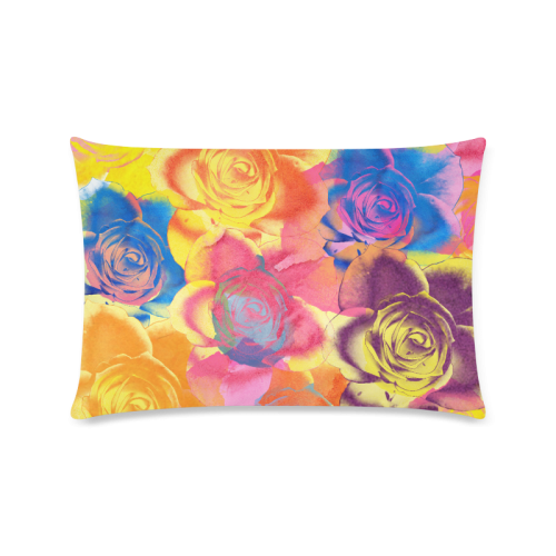 Roses Custom Zippered Pillow Case 16"x24"(Twin Sides)