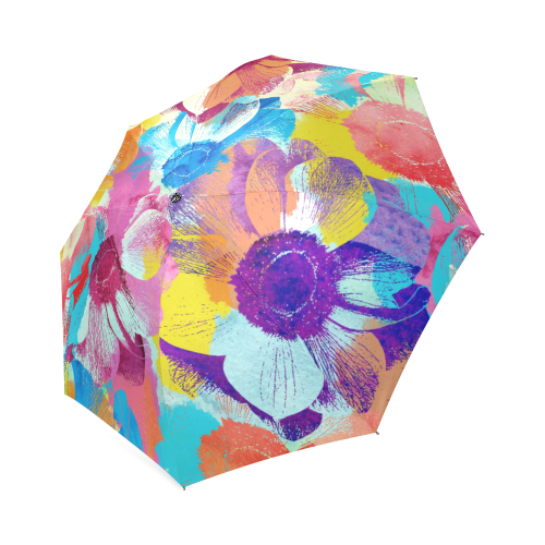 Anemones Flower Foldable Umbrella (Model U01)