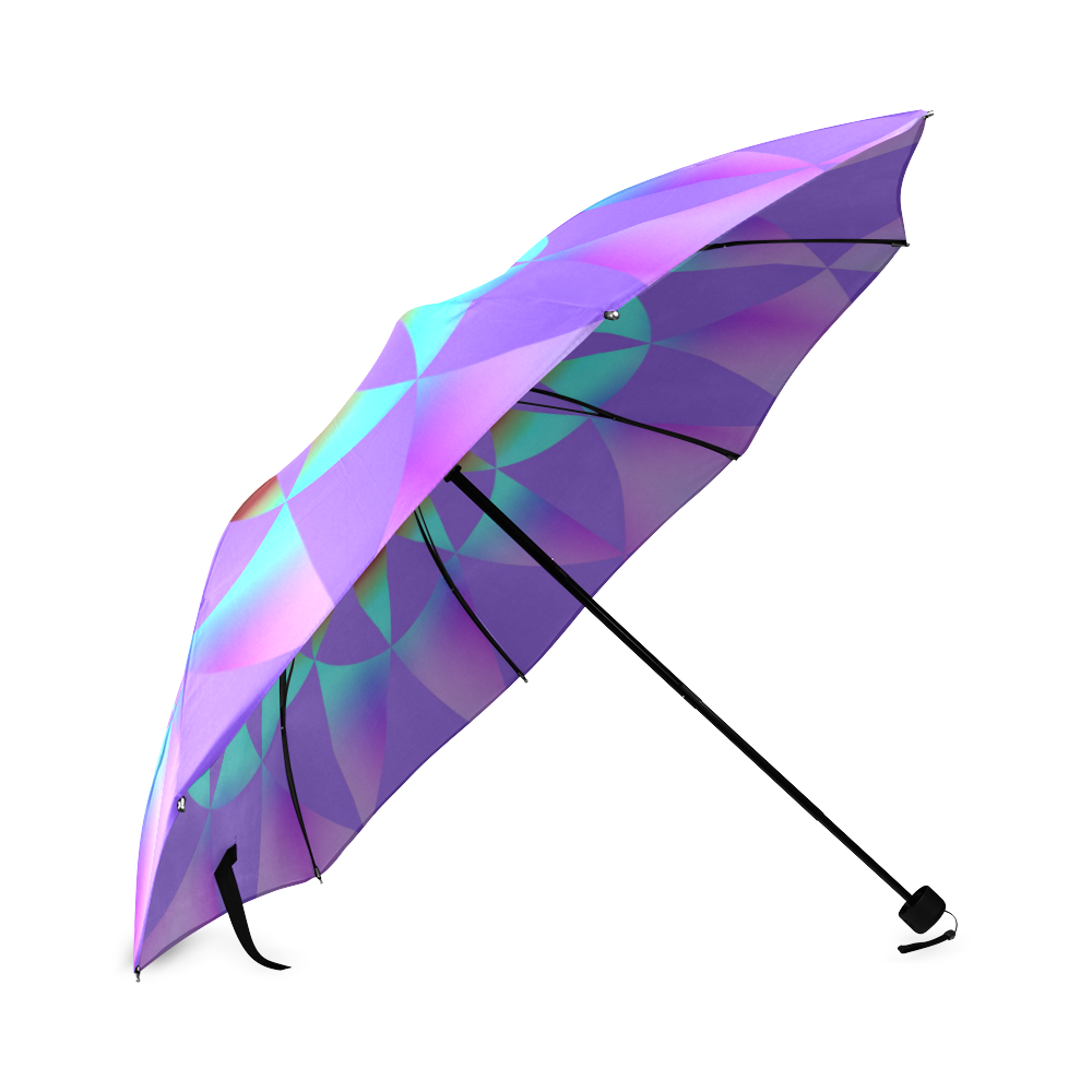 Colorful Harlequin Circles Foldable Umbrella (Model U01)