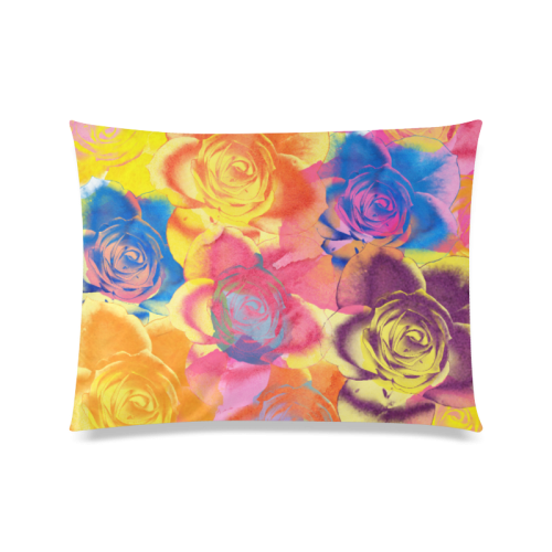 Roses Custom Zippered Pillow Case 20"x26"(Twin Sides)