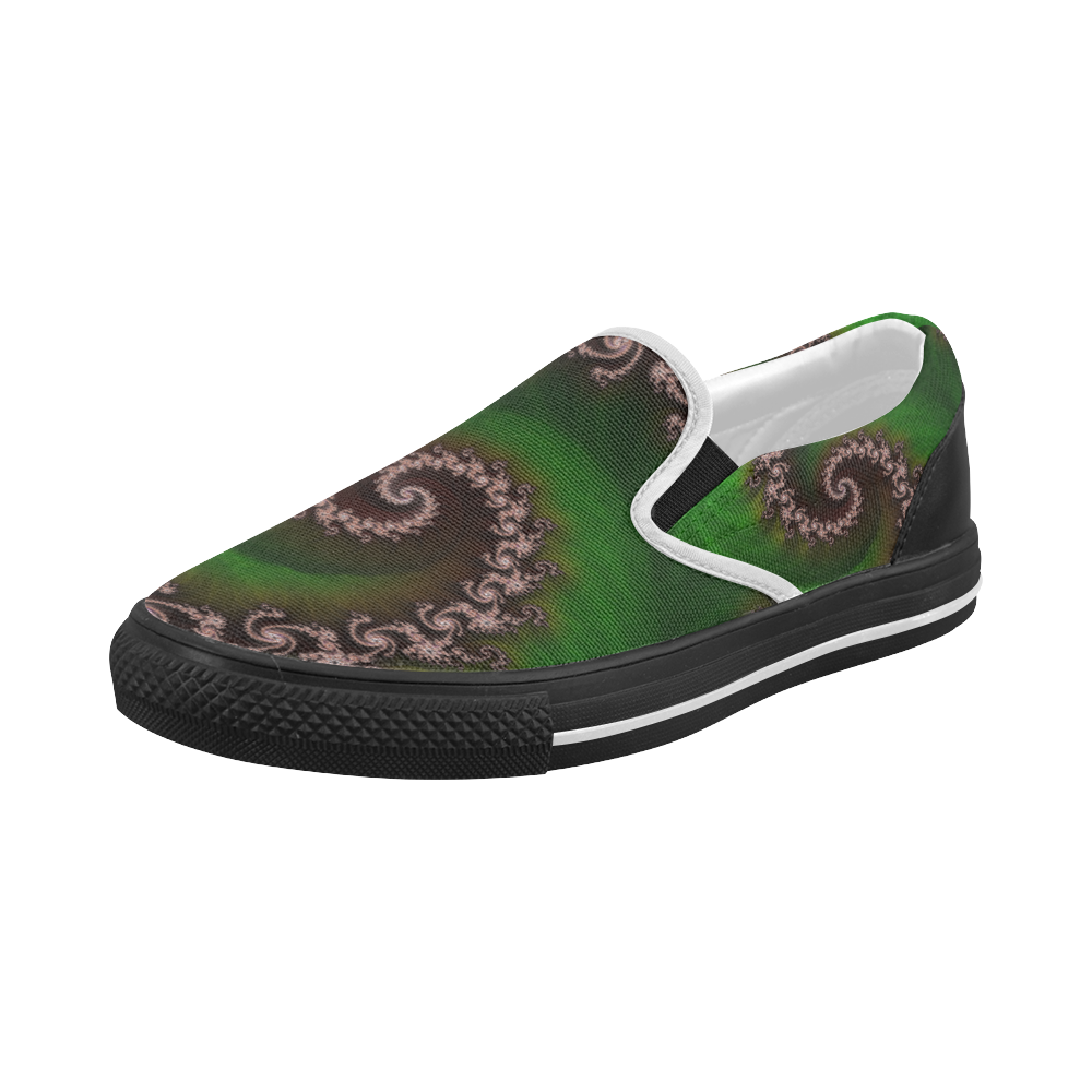 Benthic Saltlife Canvas Slip-Ons - Coral Reef Treasure Hunter Women's Slip-on Canvas Shoes (Model 019)