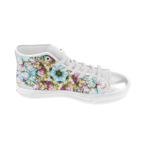 faience Women's Classic High Top Canvas Shoes (Model 017)