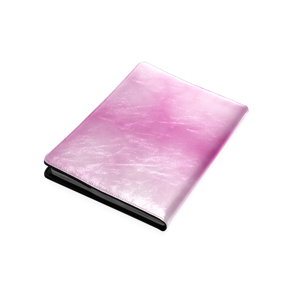 pink and white clouds Custom NoteBook B5