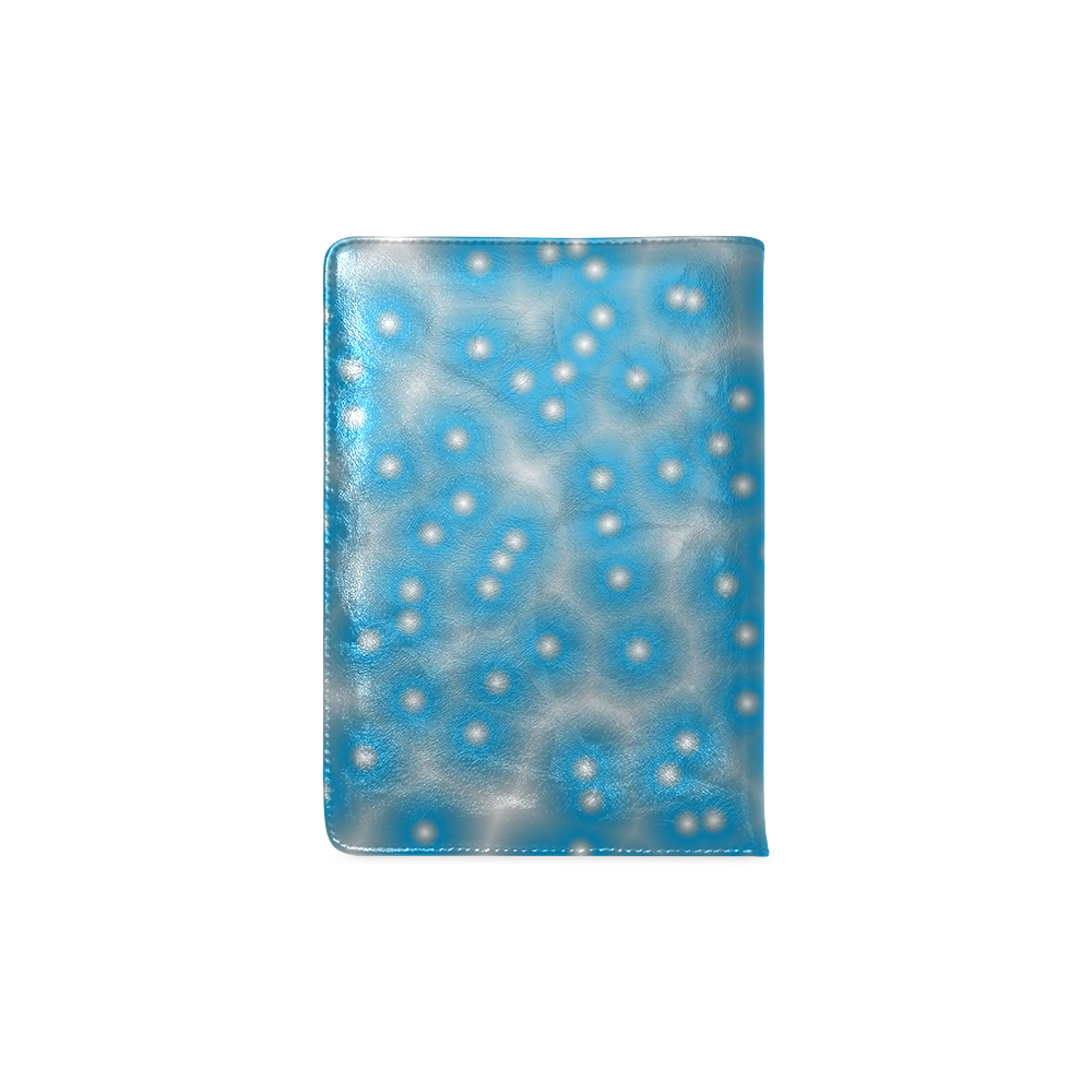 blue and white dots Custom NoteBook A5