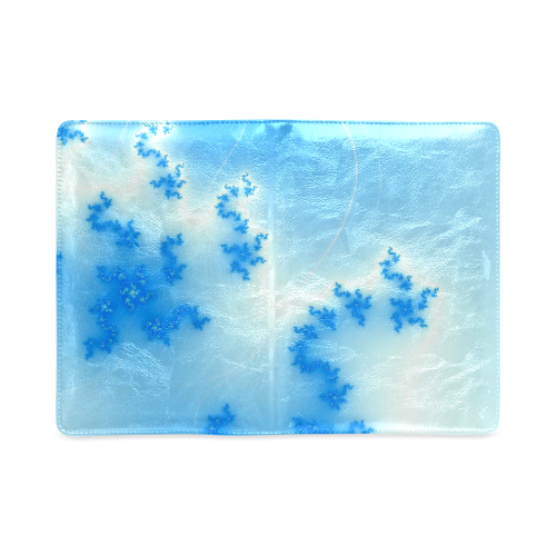blue and white fractal art Custom NoteBook A5