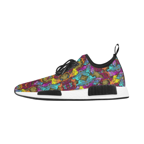 Fantasy rainbow flowers in a environment of calm Men’s Draco Running Shoes (Model 025)