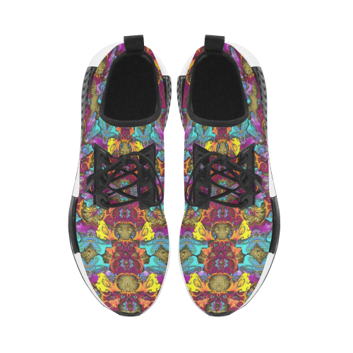 Fantasy rainbow flowers in a environment of calm Women’s Draco Running Shoes (Model 025)