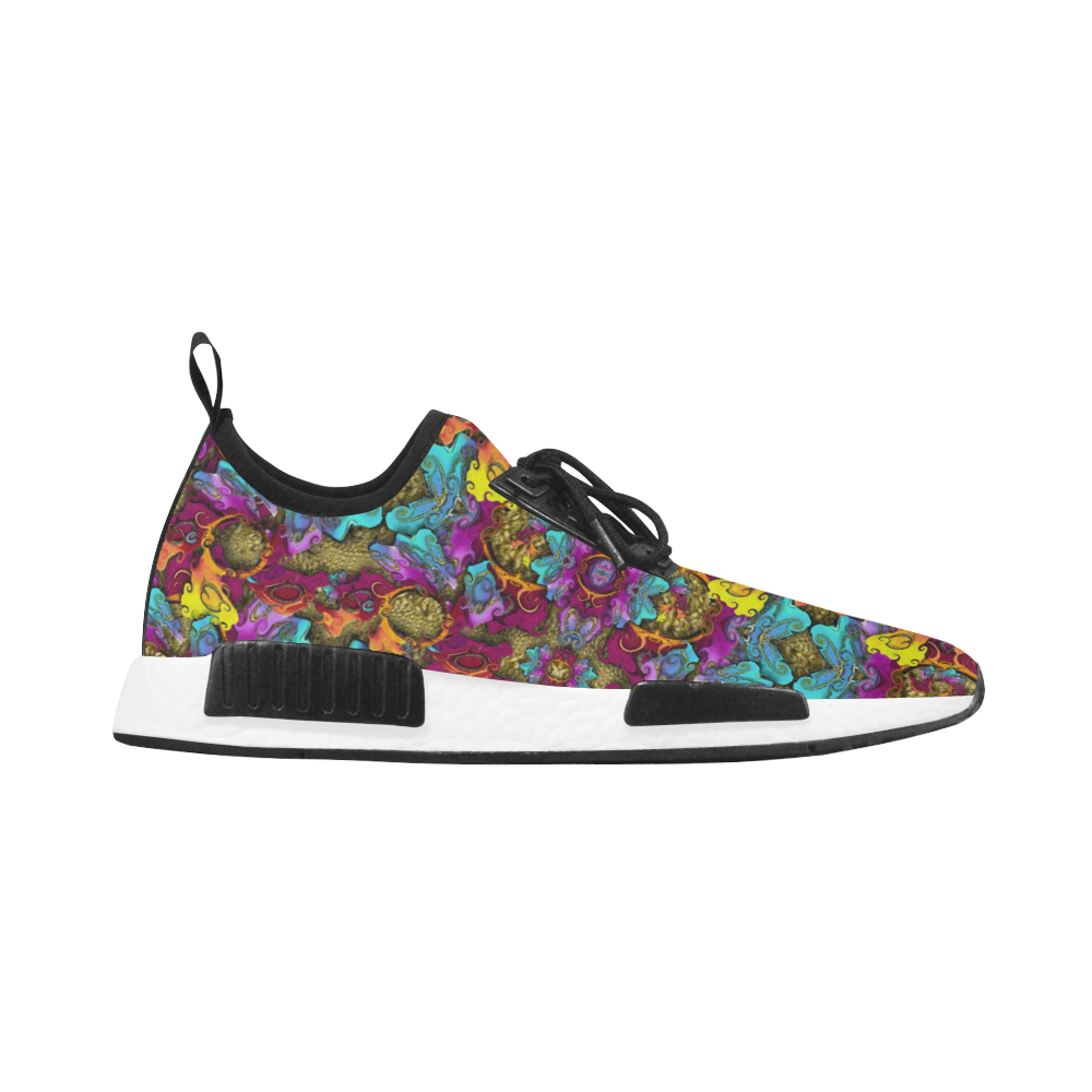 Fantasy rainbow flowers in a environment of calm Men’s Draco Running Shoes (Model 025)