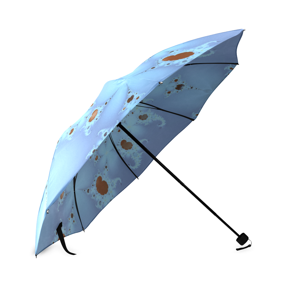 Abstract Hearts in the Clouds Foldable Umbrella (Model U01)