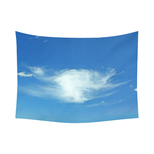 Summer Clouds Cotton Linen Wall Tapestry 80"x 60"