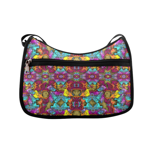 Fantasy rainbow flowers in a environment of calm Crossbody Bags (Model 1616)