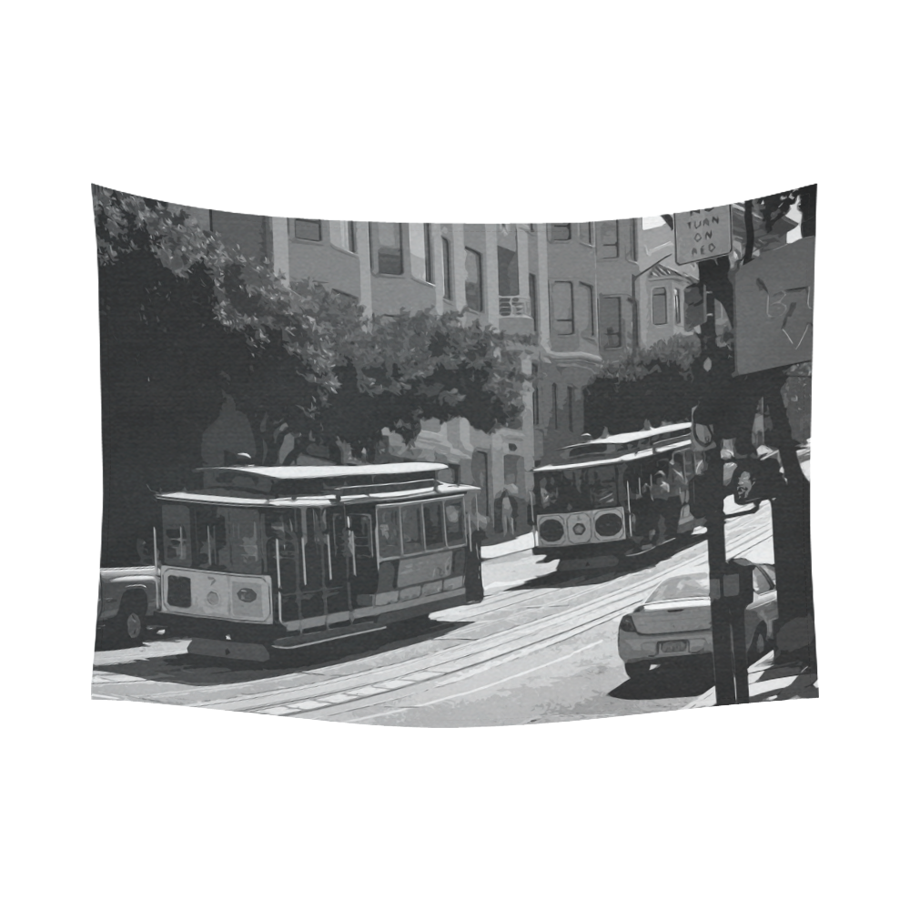 San_Francisco_2015_0406 Cotton Linen Wall Tapestry 80"x 60"
