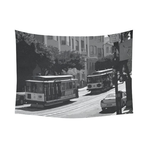 San_Francisco_2015_0406 Cotton Linen Wall Tapestry 80"x 60"
