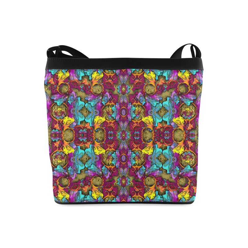 Fantasy rainbow flowers in a environment of calm Crossbody Bags (Model 1613)