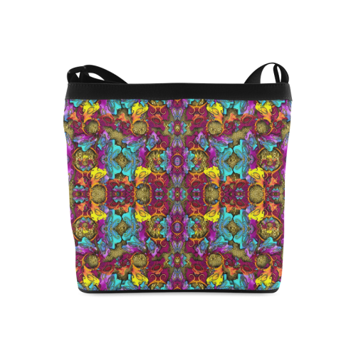 Fantasy rainbow flowers in a environment of calm Crossbody Bags (Model 1613)