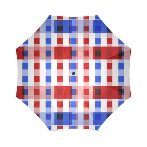 red white blue 2 Foldable Umbrella (Model U01)
