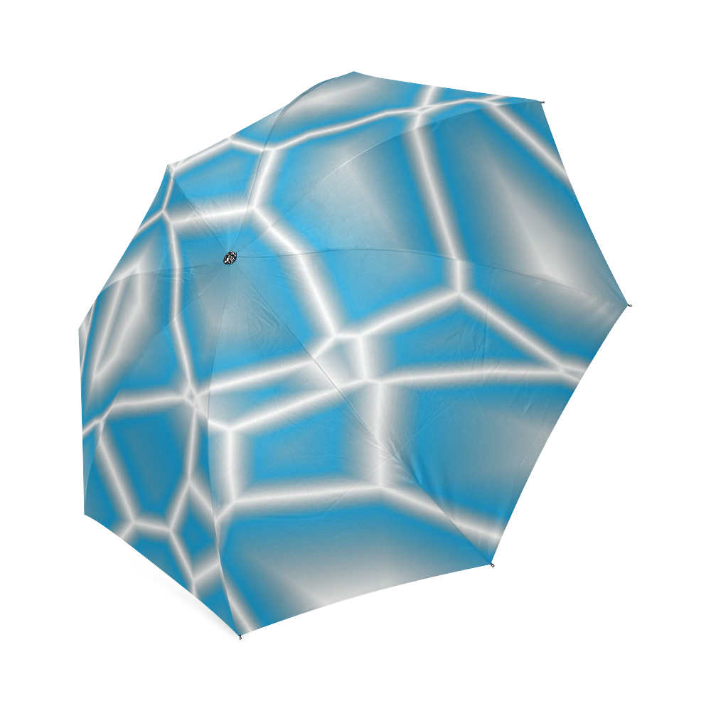 blue and white Foldable Umbrella (Model U01)