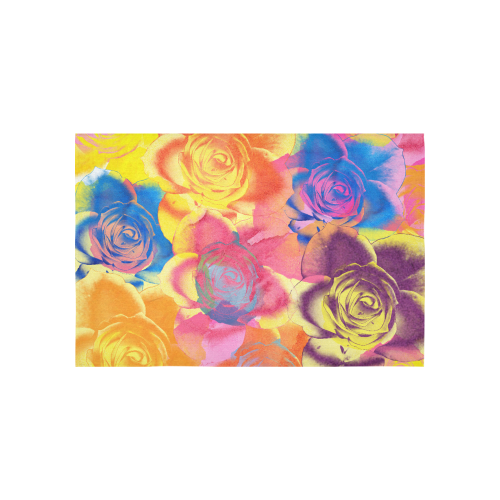Roses Cotton Linen Wall Tapestry 60"x 40"
