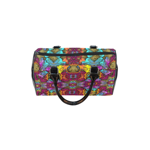 Fantasy rainbow flowers in a environment of calm Boston Handbag (Model 1621)