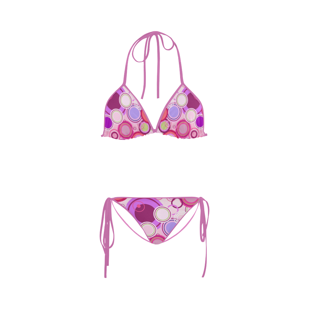 Pink Bubble Pop Custom Bikini Swimsuit