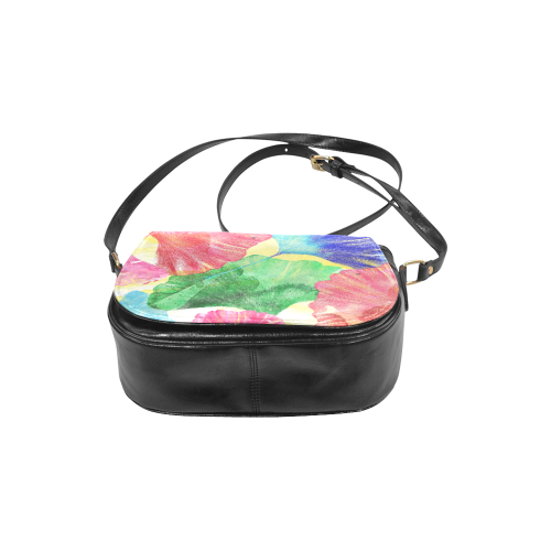 Ginkgo Leaves Classic Saddle Bag/Small (Model 1648)