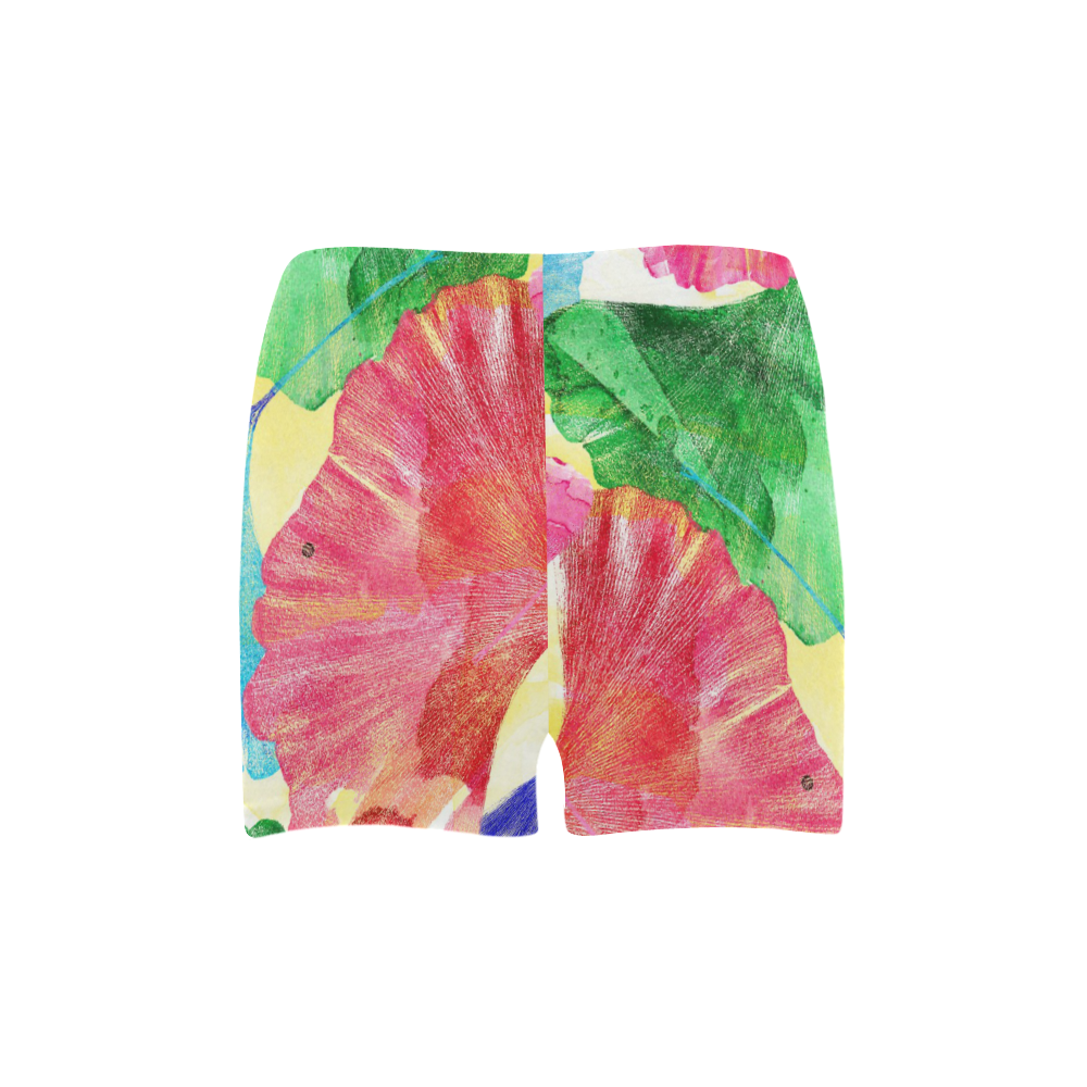 Ginkgo Leaves Briseis Skinny Shorts (Model L04)