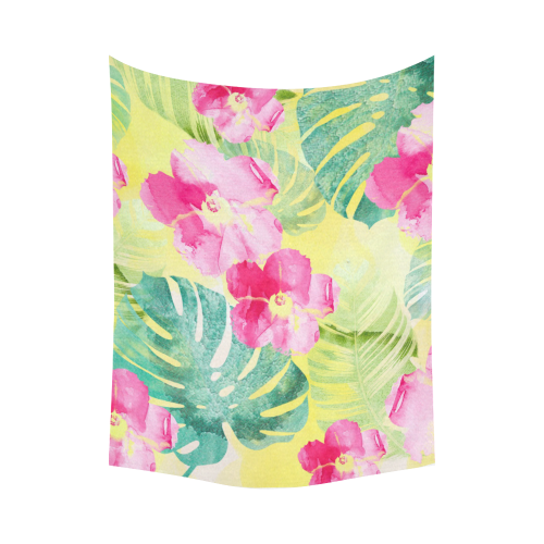 Tropical Dream Cotton Linen Wall Tapestry 80"x 60"