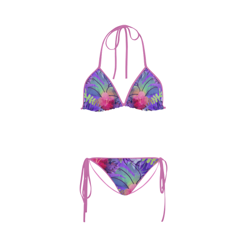 Purple Tropics Custom Bikini Swimsuit