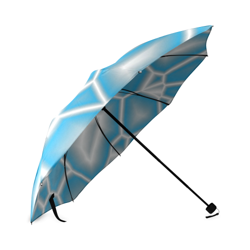 blue and white Foldable Umbrella (Model U01)