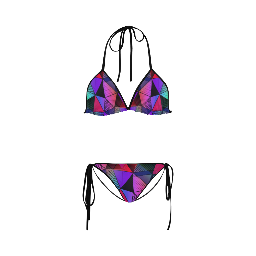 Modern Triangles Custom Bikini Swimsuit