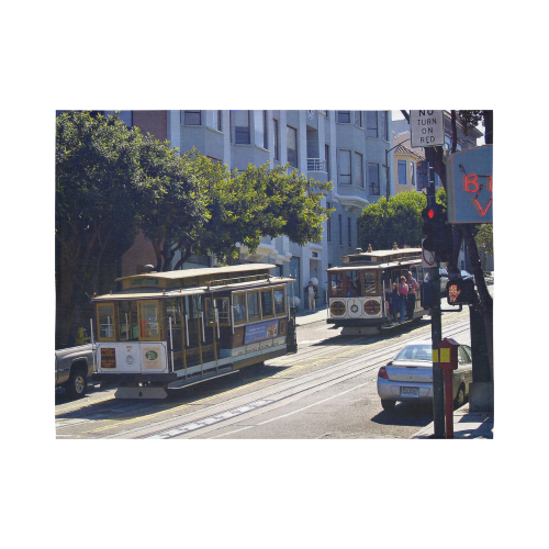 San_Francisco_2015_0401 Cotton Linen Wall Tapestry 80"x 60"