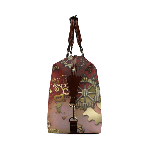 Steampunk, awesome glowing hearts Classic Travel Bag (Model 1643)