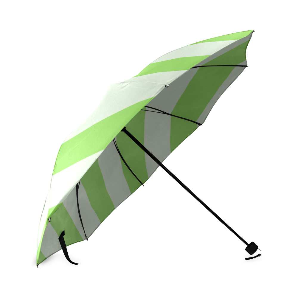 green stripes Foldable Umbrella (Model U01)