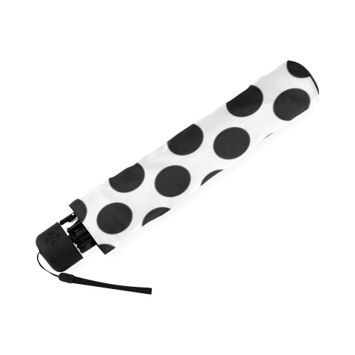 black and white dots Foldable Umbrella (Model U01)