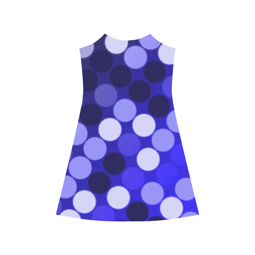Blue Spots Alcestis Slip Dress (Model D05)