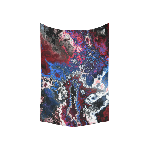 awesome fractal 28 Cotton Linen Wall Tapestry 60"x 40"