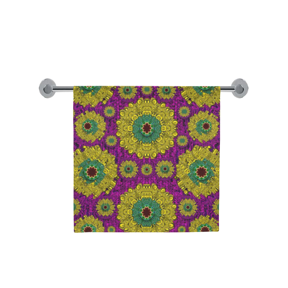 Sunroses mixed with stars in a moonlight serenad Bath Towel 30"x56"