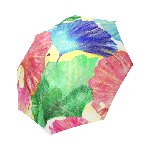 Ginkgo Leaves Foldable Umbrella (Model U01)
