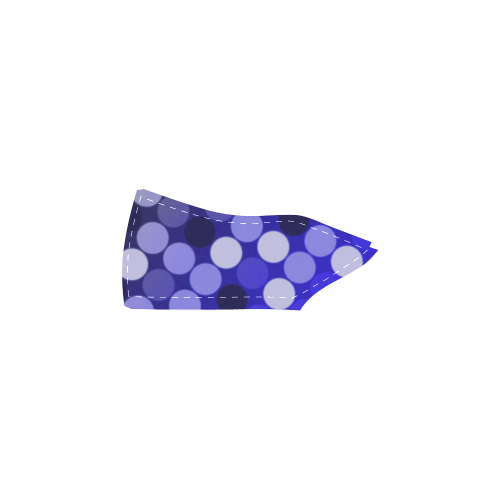 Blue Spots Women's Slip-on Canvas Shoes (Model 019)