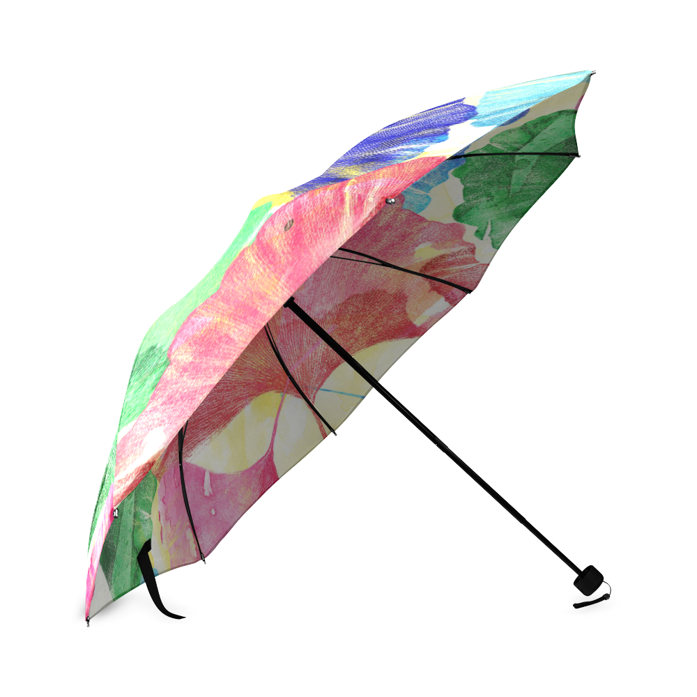 Ginkgo Leaves Foldable Umbrella (Model U01)