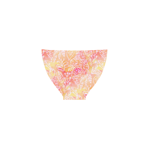 Sunny Floral Watercolor Custom Bikini Swimsuit