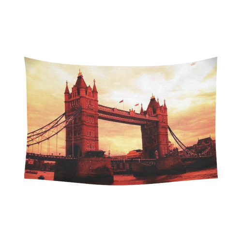 Travel-London Tower Bridge Cotton Linen Wall Tapestry 90"x 60"